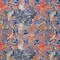 1 Yard Orange and Blue Rays Printed Spandex Fabric 56 Width Swimwear, Activewear & Dancewear